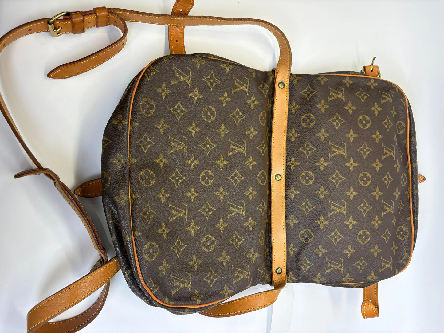 Louis Vuitton Saumur Monogram Canvas, Brown, Canvas, Shoulder Bag