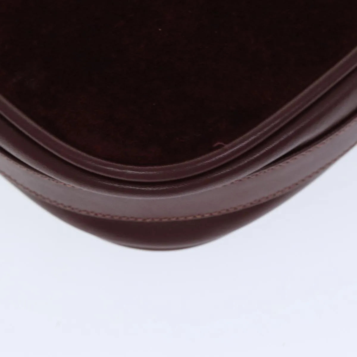 cartier Vintage must de Cartier Suede, Burgundy, Suede, Shoulder Bag