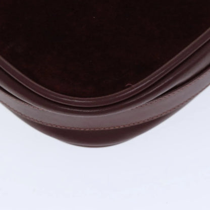 cartier Vintage must de Cartier Suede, Burgundy, Suede, Shoulder Bag