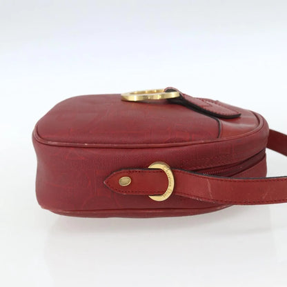 Christian Dior Vintage Trotter Canvas, Red, Canvas, Shoulder Bag
