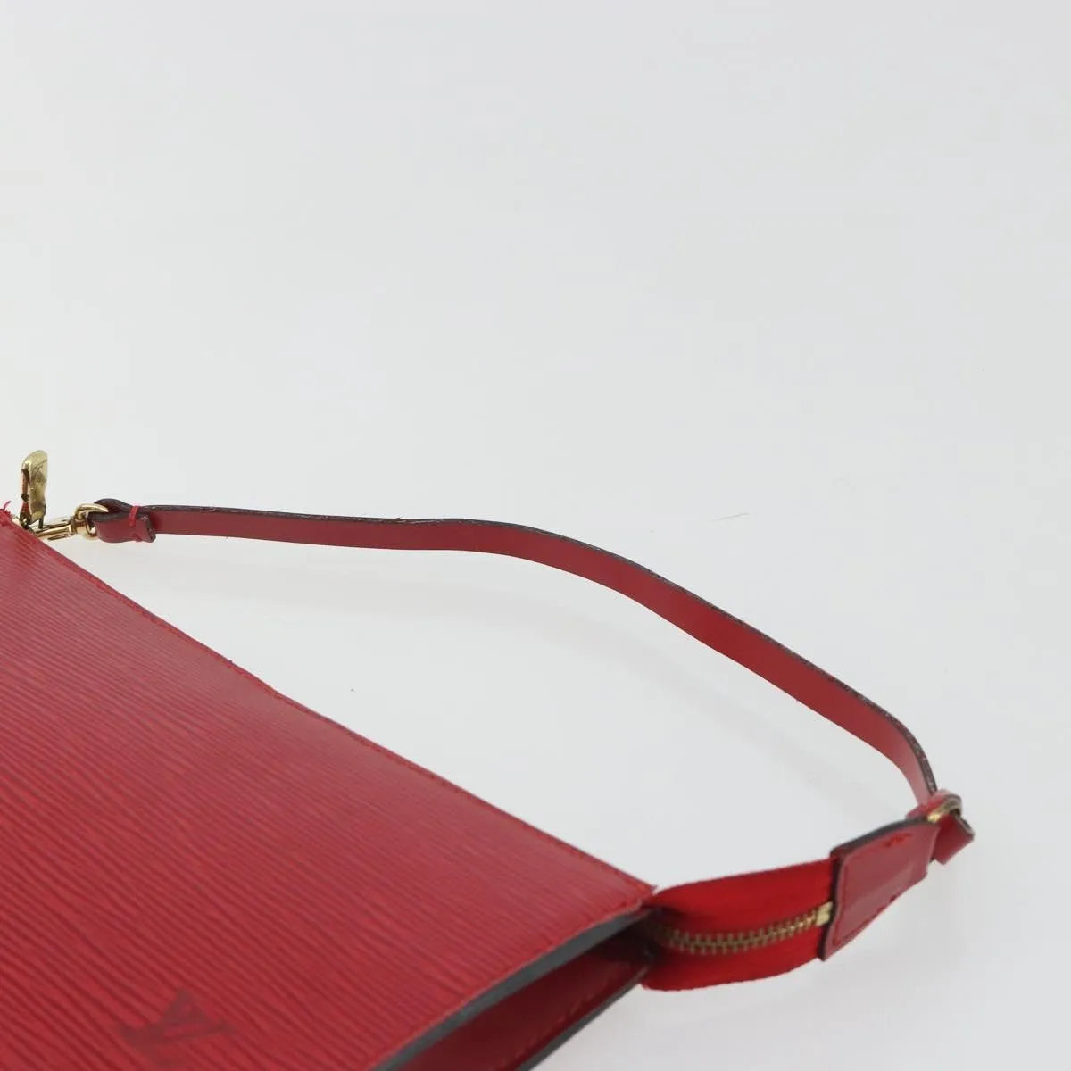Louis Vuitton Pochette Accessoires Epi, Red, Leather, Clutch