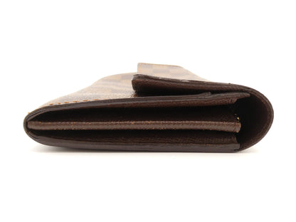 Louis Vuitton Portefeuille Sarah Damier, Brown, Canvas, Wallet