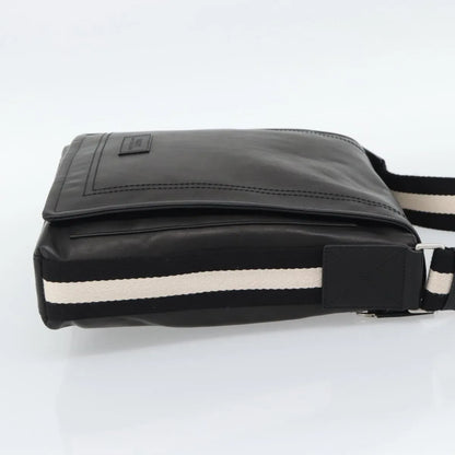 Bally Vintage Leather, Black, Leather, Shoulder Bag
