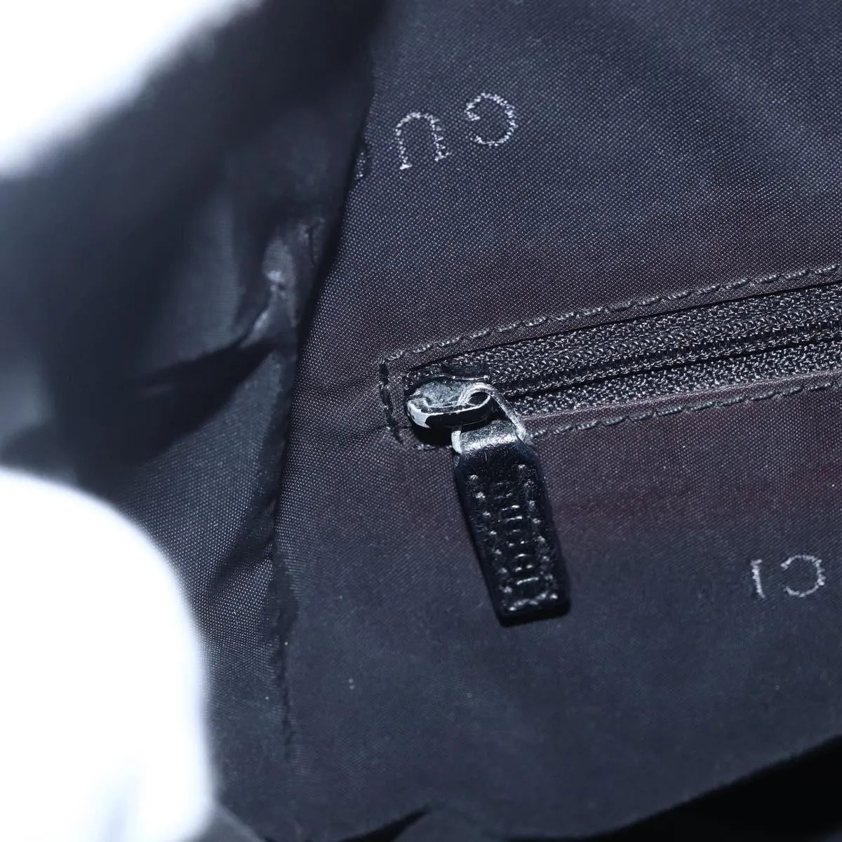 Gucci Vintage GG Canvas, Black, Canvas, Shoulder Bag