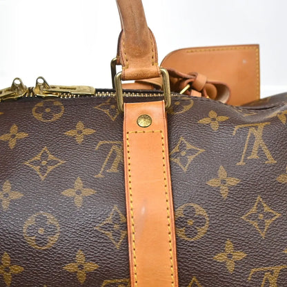 Louis Vuitton Keepall Monogram, Brown, Canvas, Travel Bag