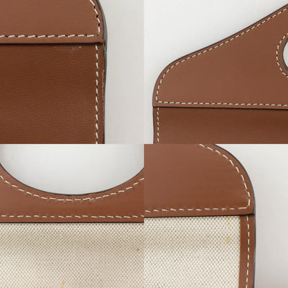Burberry Pocket Tote Leather, Brown, Leather, Clutch