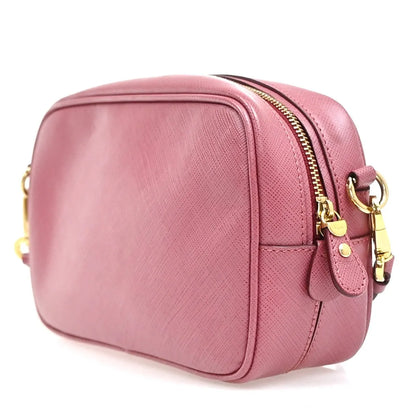 Salvatore Ferragamo Gancini Leather, Pink, Leather, Shoulder Bag