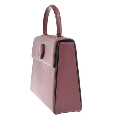 Cartier Must De Cartier Leather, Burgundy, Leather, Handbag