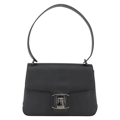 Salvatore Ferragamo Vala Canvas, Black, Canvas, Shoulder Bag