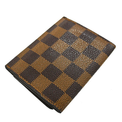 Louis Vuitton Bifold Damier, Brown, Canvas, Wallet
