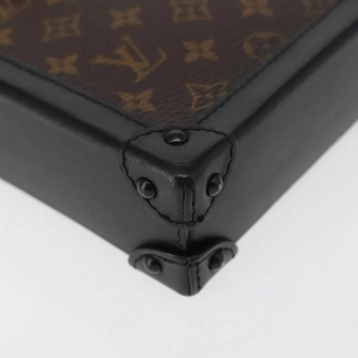 Louis Vuitton Vertical Trunk Pochette Monogram Canvas, Brown, Canvas, Clutch