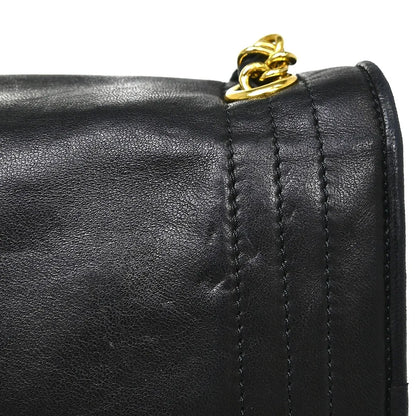 Chanel Vintage CC Envelope Chain Flap Lambskin, Black, Leather, Shoulder Bag