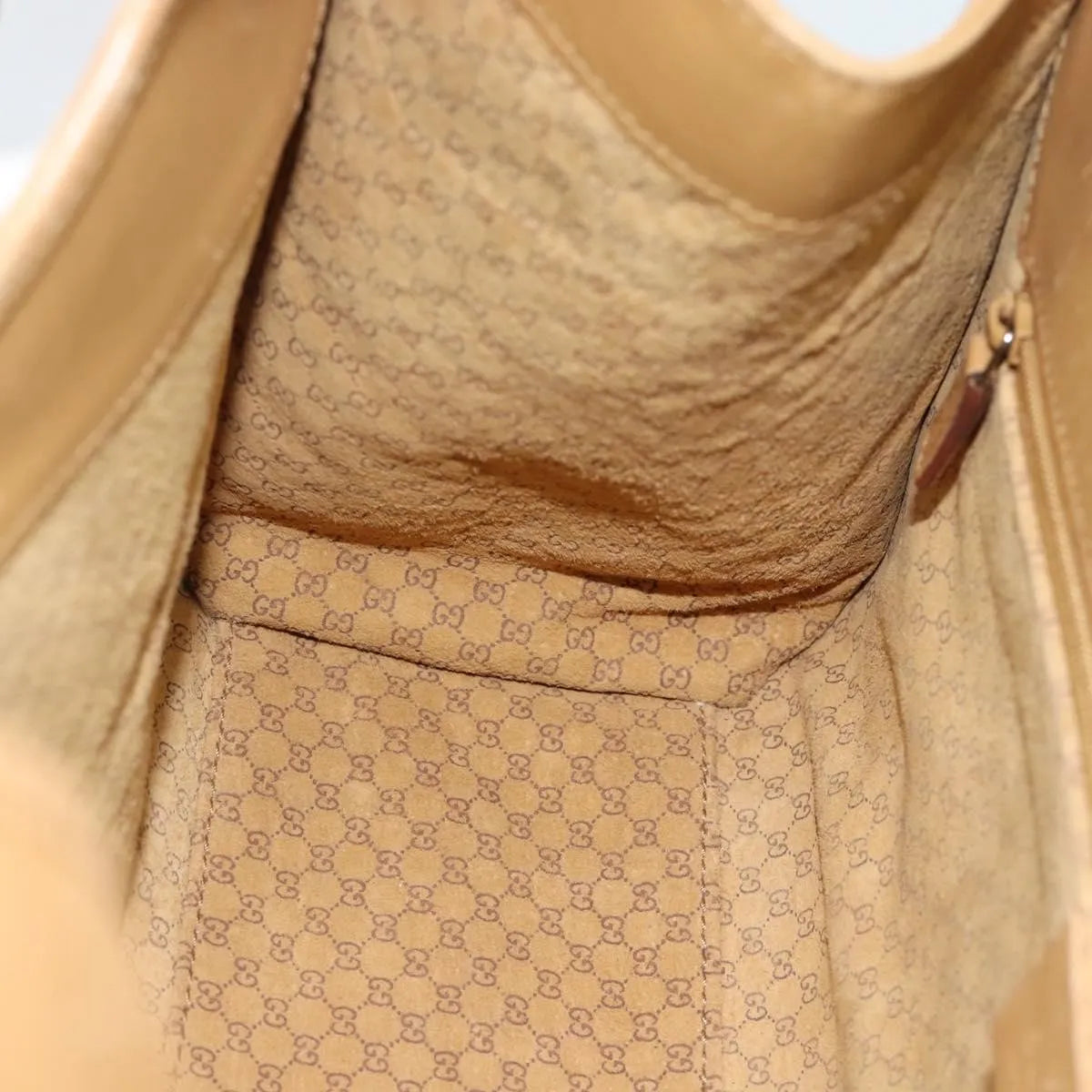 Gucci Piston Jackie O Hobo Leather, Beige, Leather, Handbag