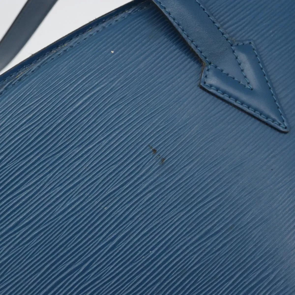 Louis Vuitton Saint Jacques Epi, Blue, Leather, Shoulder Bag