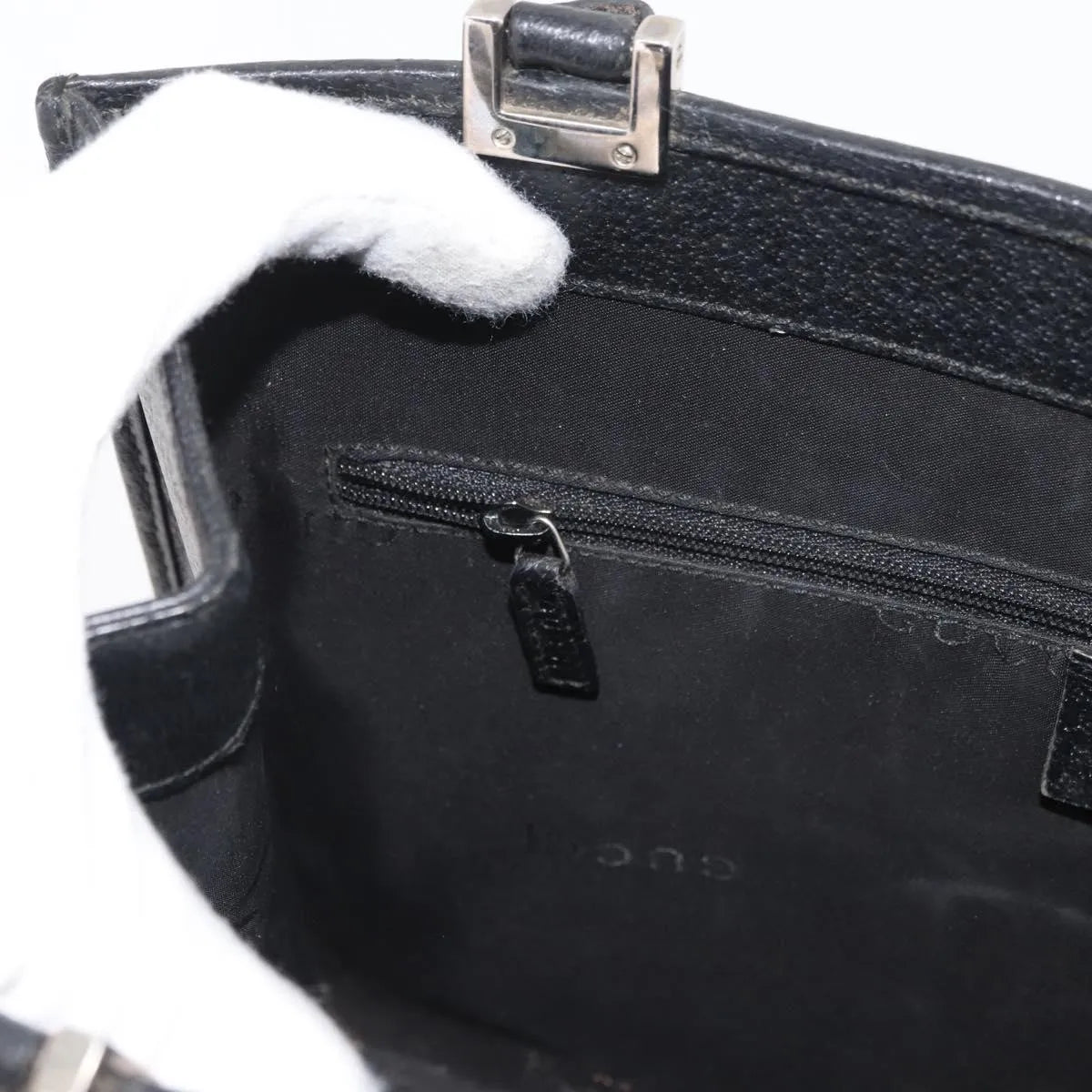 Gucci Jackie Tote Guccissima Leather, Black, Leather, Handbag