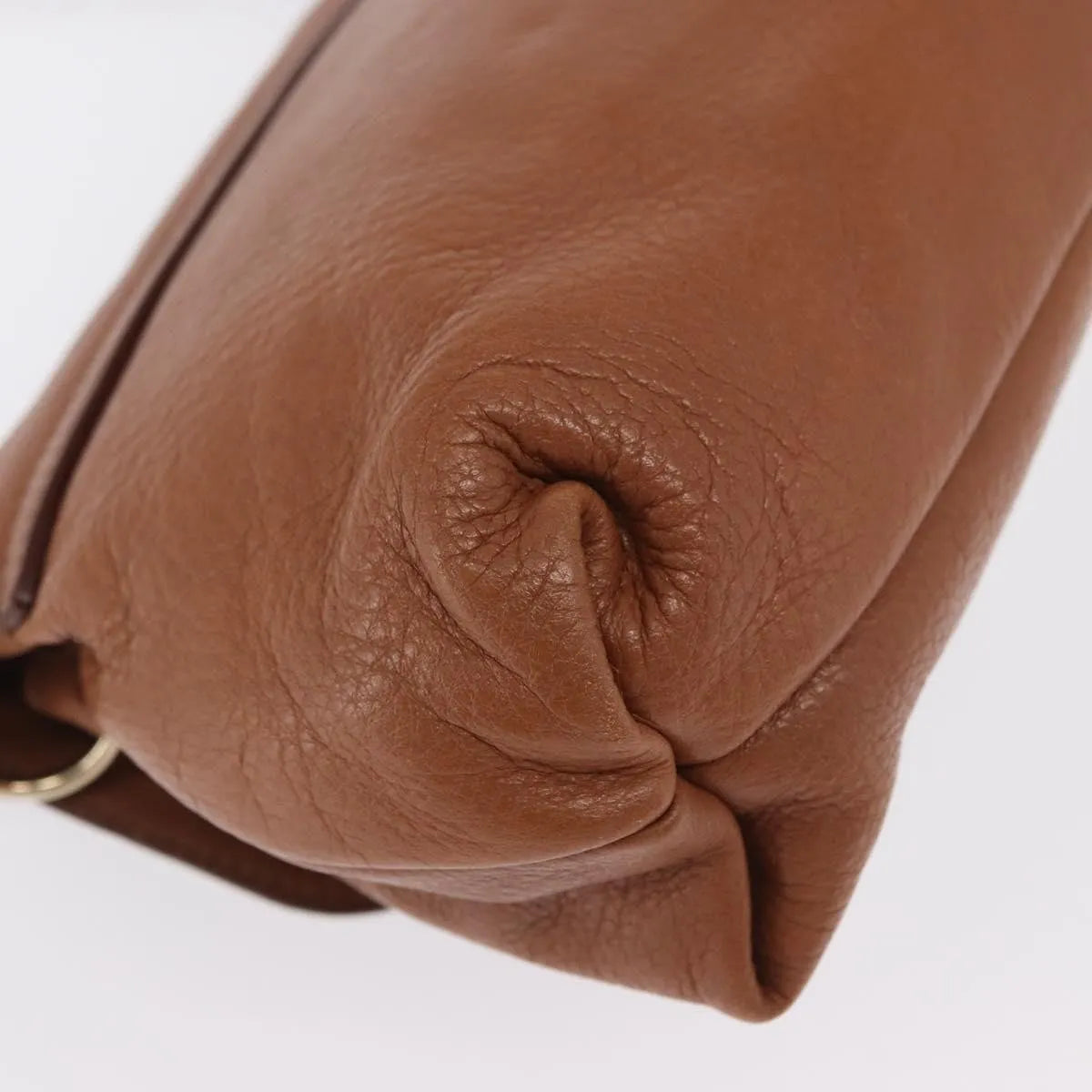 Chloe Lily Leather, Brown, Leather, Shoulder Bag