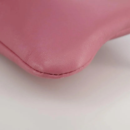 Valentino Garavani Pochette Leather, Pink, Leather, Clutch