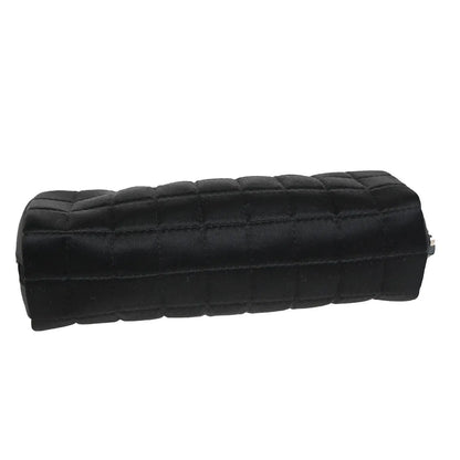 Chanel Chocolate Bar Clutch Nylon, Black, Nylon, Clutch