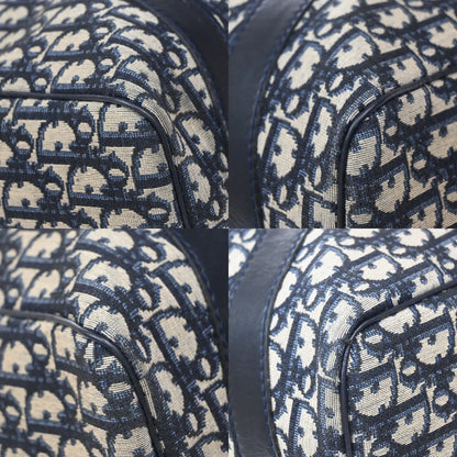 Christian Dior Vintage Bowling monogram canvas, Navy, Canvas, Handbag
