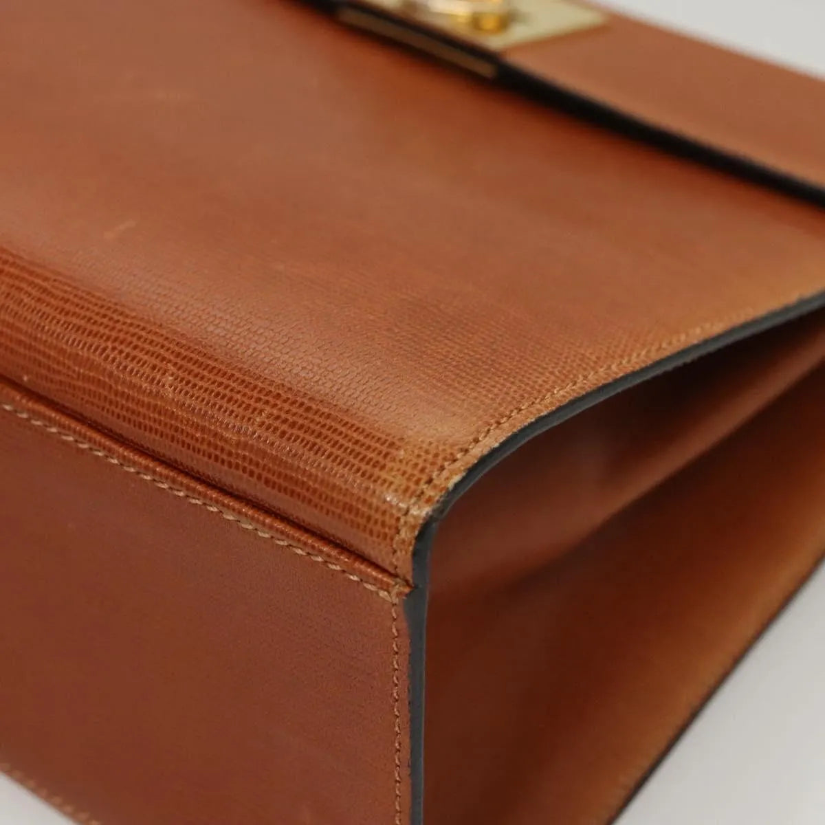 Celine vintage Leather, Brown, Leather, Handbag