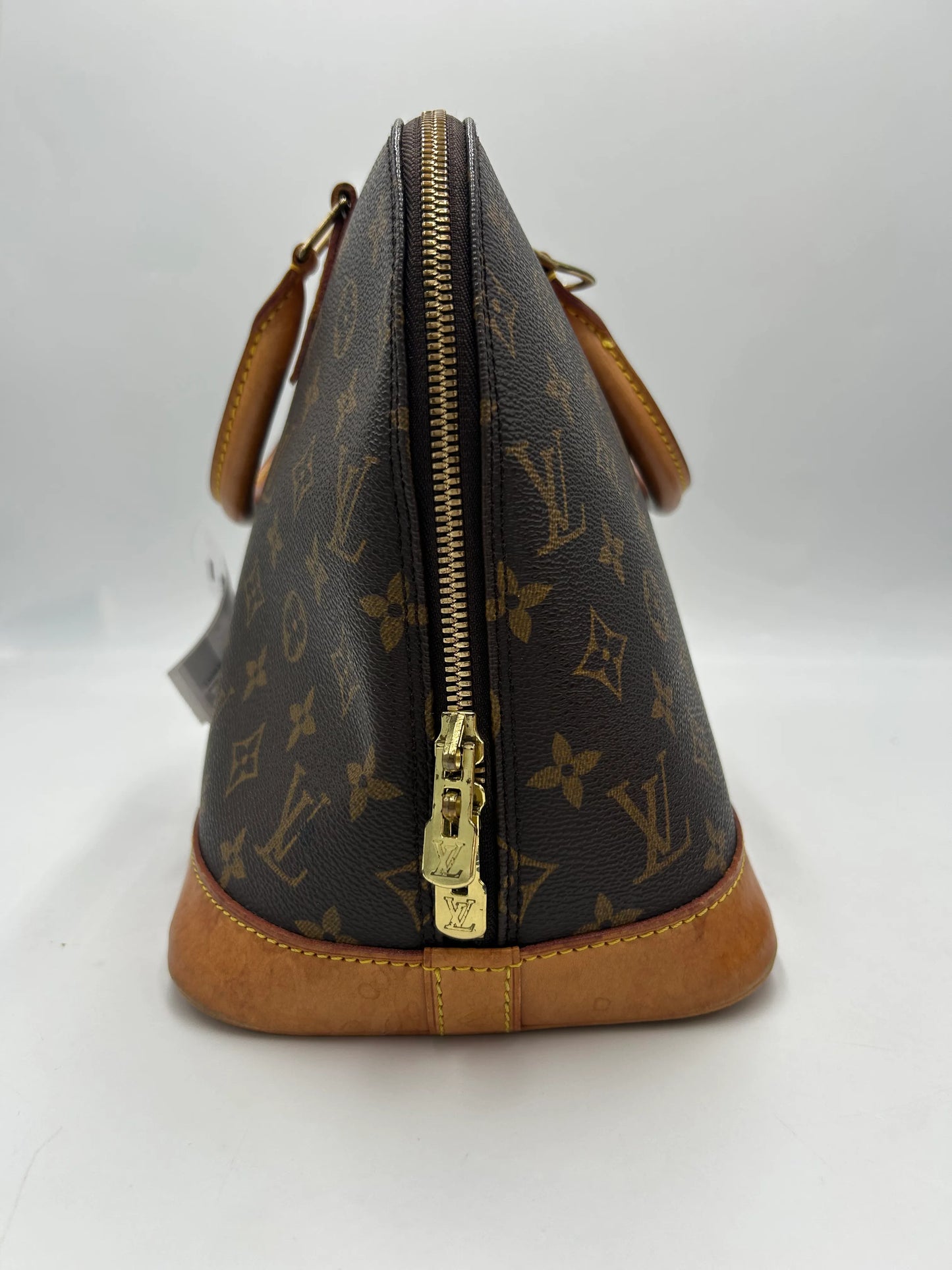 Louis Vuitton Alma Monogram Canvas, Brown, Canvas, Handbag