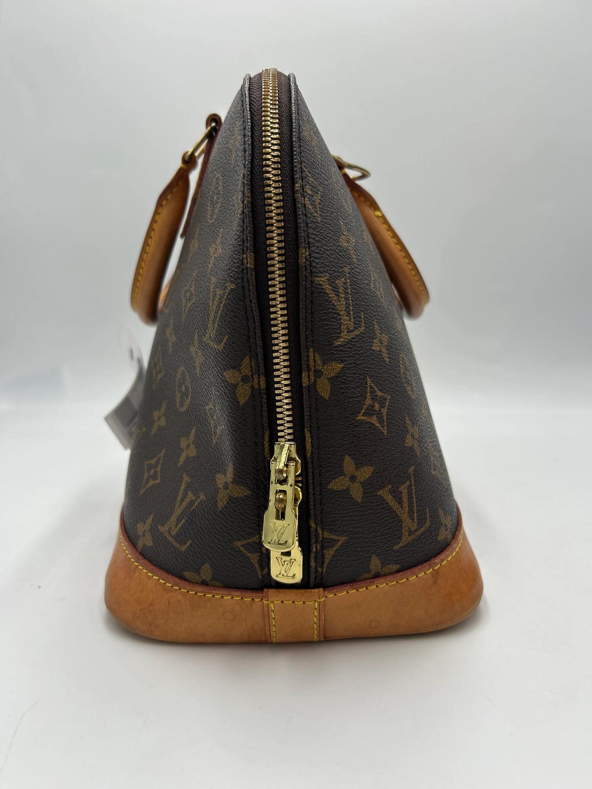 Louis Vuitton Alma Monogram Canvas, Brown, Canvas, Handbag