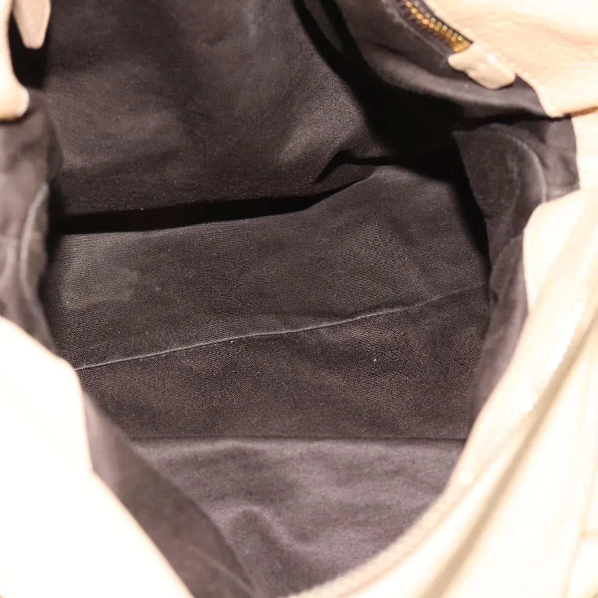 Miu Miu Convertible Satchel Leather, Beige, Leather, Handbag