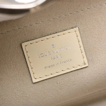 Louis Vuitton Montaigne Epi, White, Leather, Handbag
