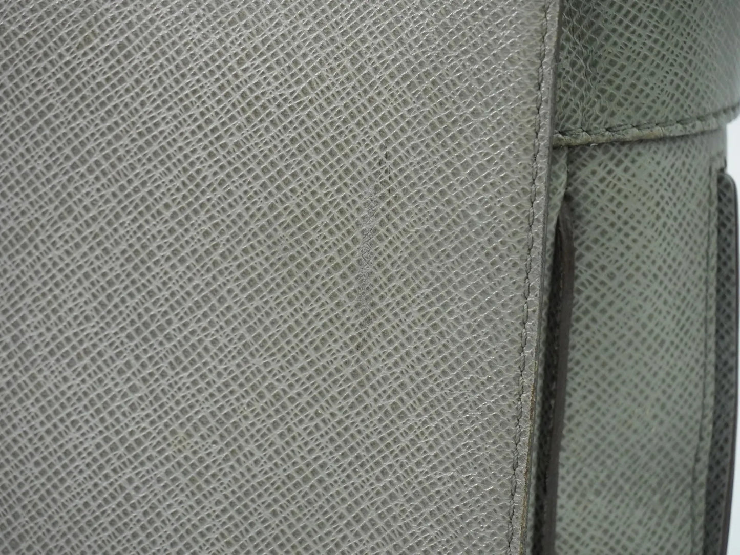 Louis Vuitton Roman Taiga Leather, Gray, Leather, Shoulder Bag