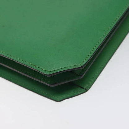 Celine vintage Leather, Green, Leather, Handbag
