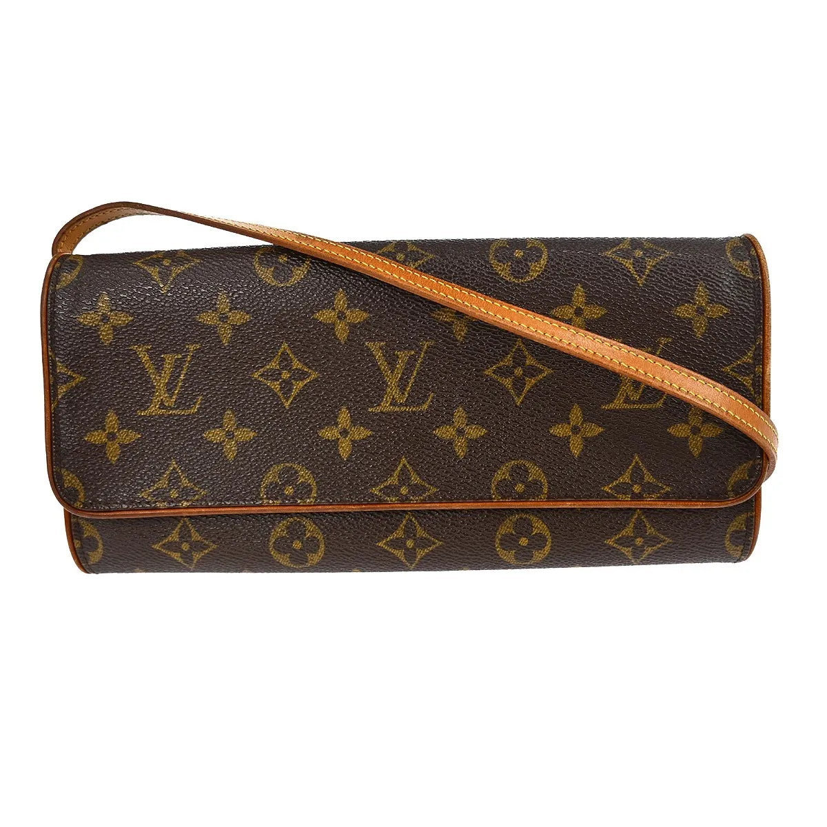 Louis Vuitton Twin Monogram, Brown, Canvas, Clutch