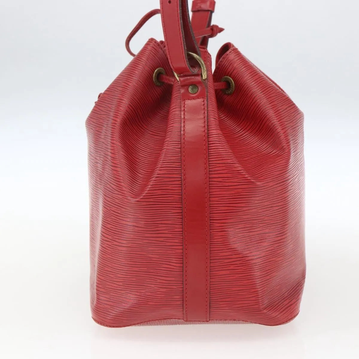 Louis Vuitton Petit Noe Epi Leather, Red, Leather, Shoulder Bag