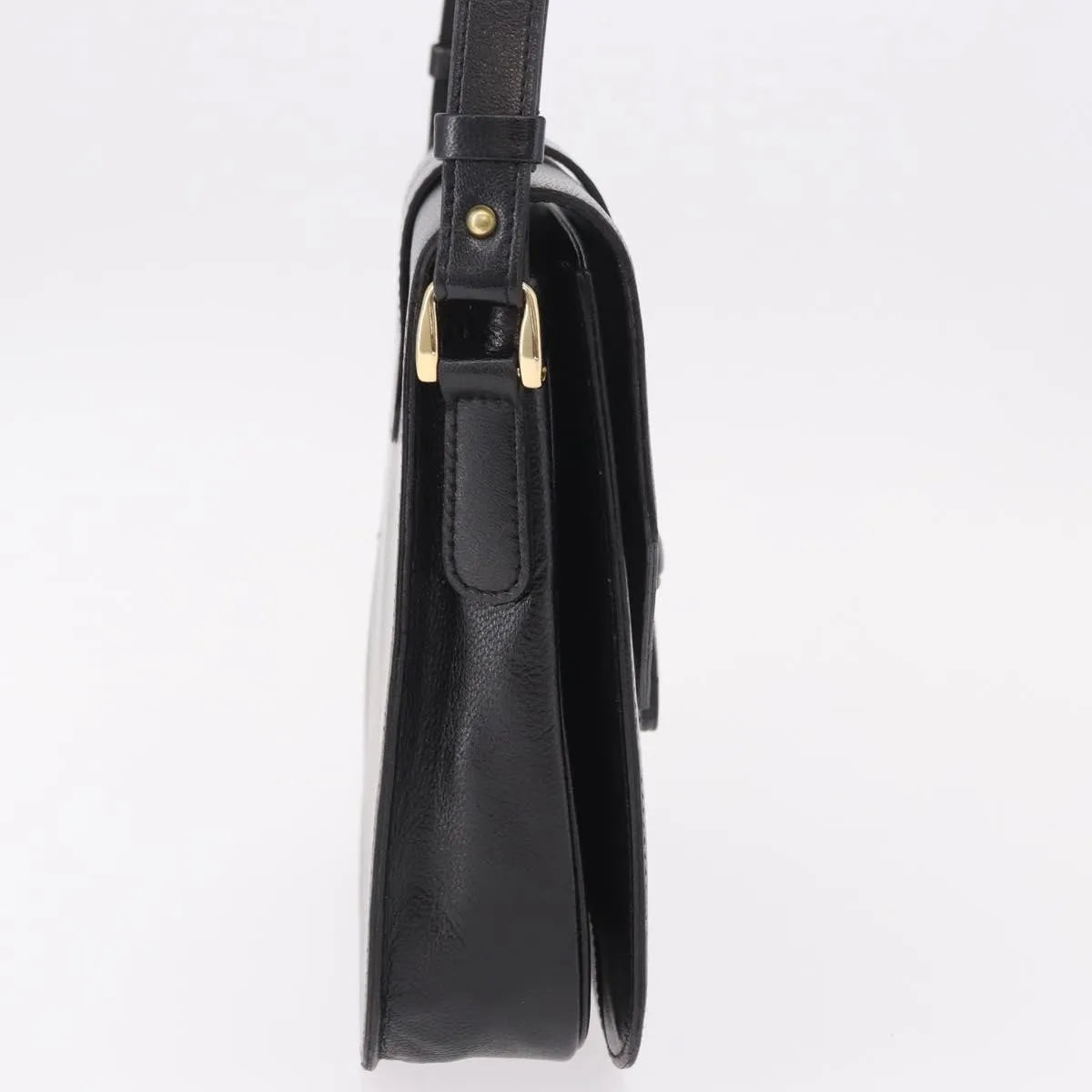 Saint Laurent Vintage Leather, Black, Leather, Handbag