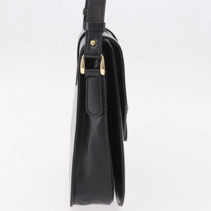 Saint Laurent Vintage Leather, Black, Leather, Handbag