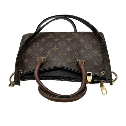 Louis Vuitton Pallas Tote Monogram Canvas with Leather, Brown, Canvas, Handbag