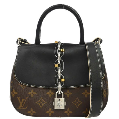 Louis Vuitton Chain It Monogram Canvas with Leather, Brown, Canvas, Handbag