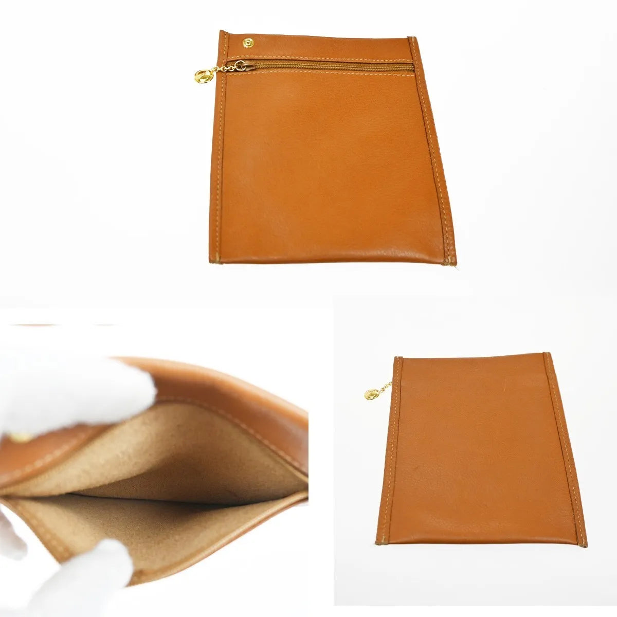 Gucci Vintage Bamboo Sling Leather, Brown, Leather, Backpack