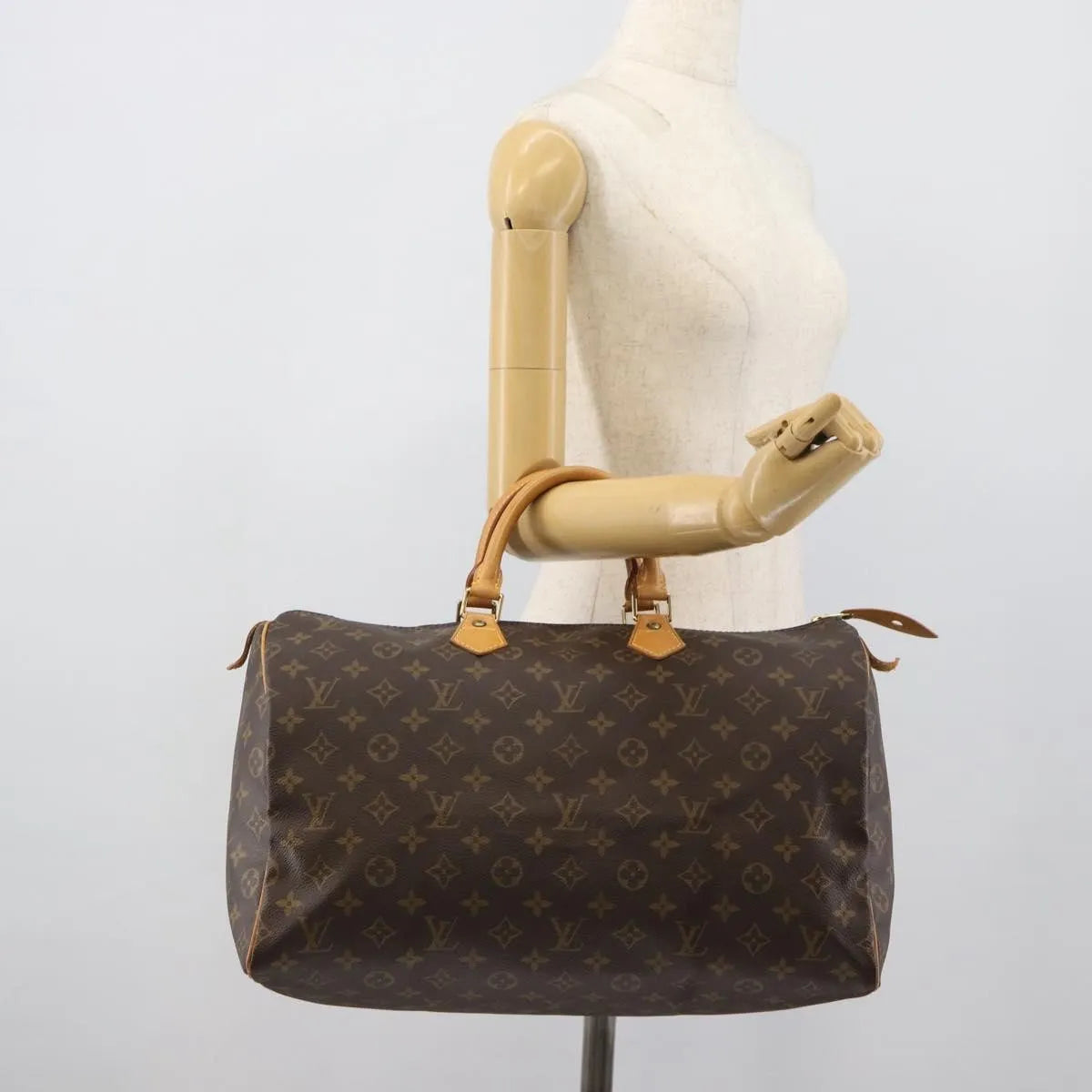 Louis Vuitton Speedy Monogram Canvas, Brown, Canvas, Handbag