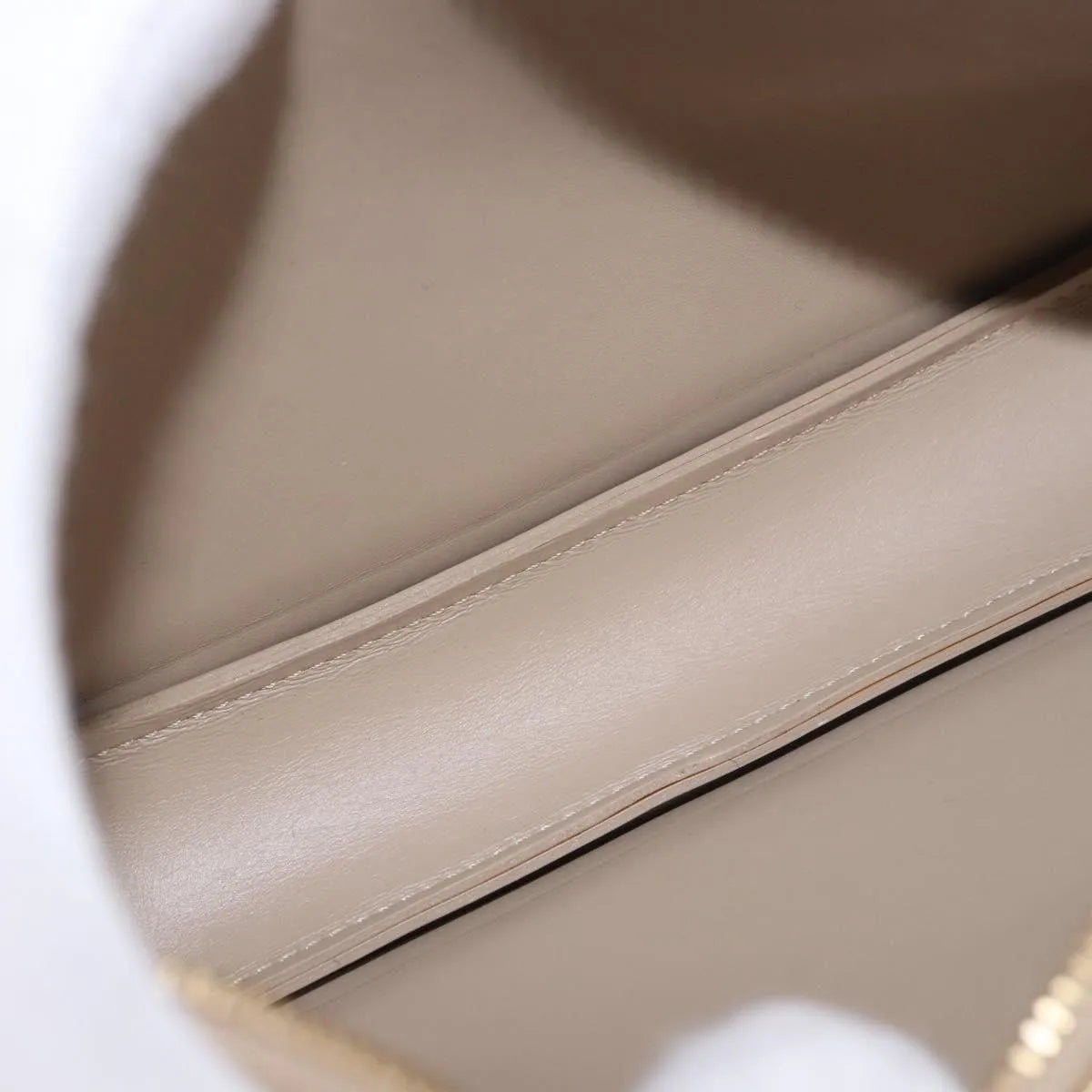 Louis Vuitton Lexington Pochette Patent Leather, Beige, Patent Leather, Clutch