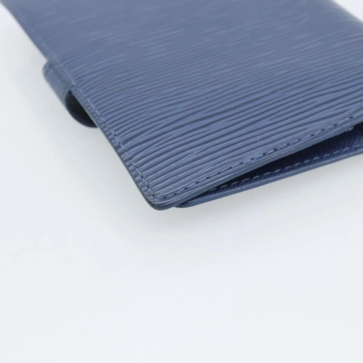 Louis Vuitton Agenda Cover Epi, Blue, Leather, Clutch