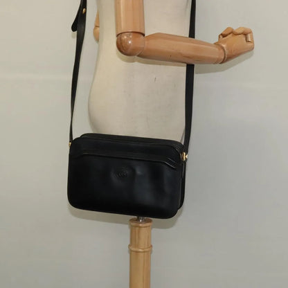 Gucci Vintage Leather, Black, Leather, Shoulder Bag