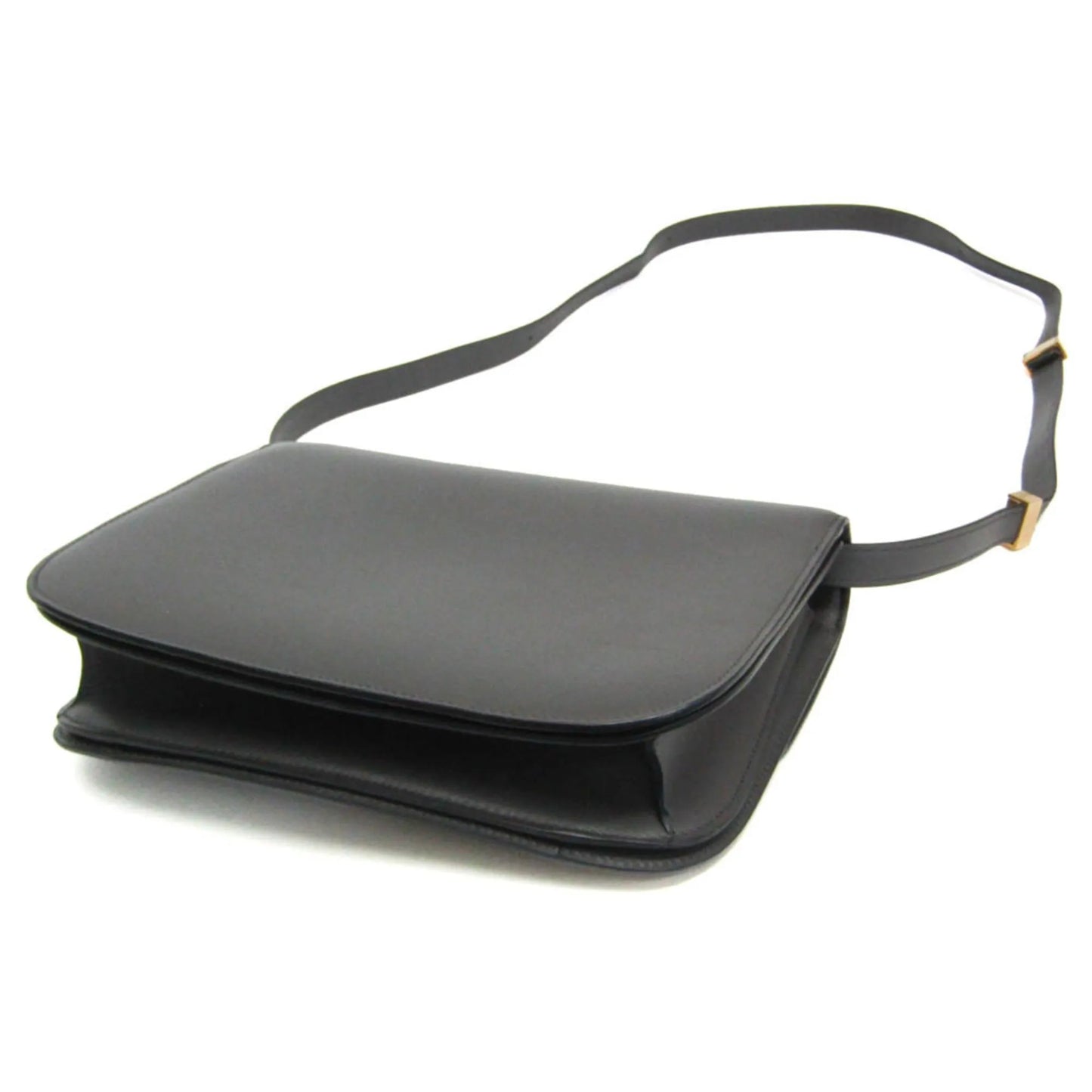 Celine Classic Box Bag Smooth Leather, Gray, Leather, Shoulder Bag