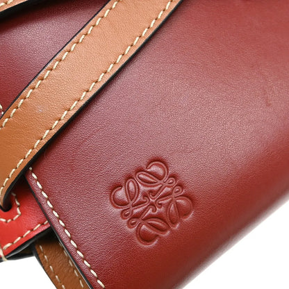Loewe Gate Leather, Burgundy, Leather, Shoulder Bag