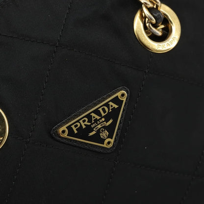 Prada Re-Edition 1995 Chain Quilted Tessuto, Black, Nylon, Shoulder Bag