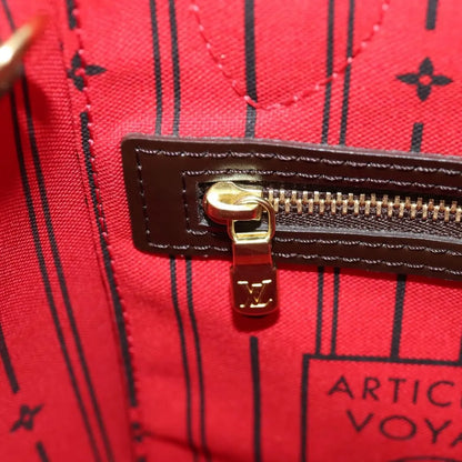 Louis Vuitton Neverfull Tote Damier, Brown, Canvas, Tote Bag