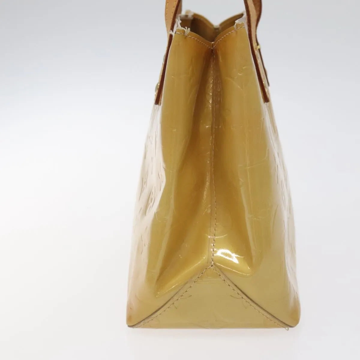 Louis Vuitton Reade Monogram Vernis, Beige, Patent Leather, Handbag