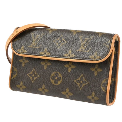 Louis Vuitton Florentine Waist Monogram Canvas, Brown, Canvas, Clutch