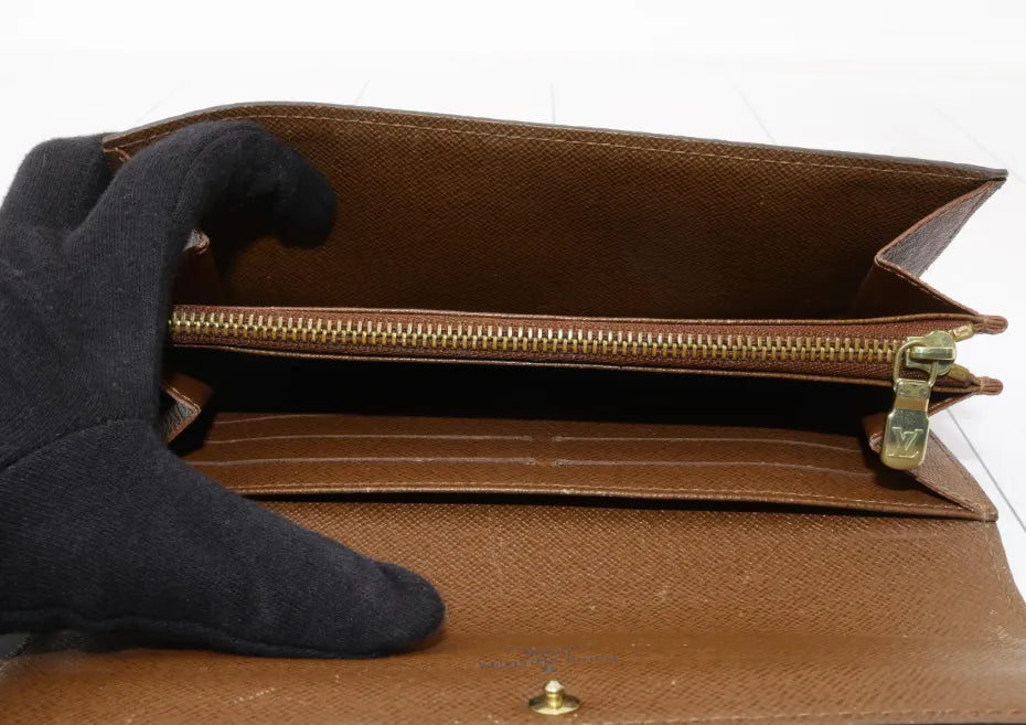 Louis Vuitton Vintage Sarah Monogram Canvas, Brown, Canvas, Wallet