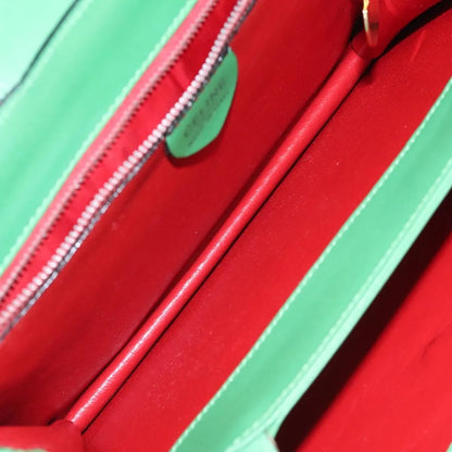 Celine vintage Leather, Green, Leather, Handbag