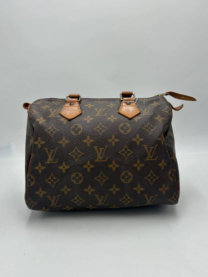 Louis Vuitton Speedy Monogram Canvas, Brown, Canvas, Handbag